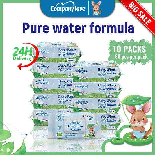 [Free shipping]Company Love 80pieces/12packs Non-Alcohol Unscented Free Gentle Disposable Travel Size Wet Wipes