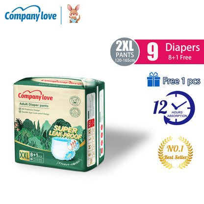[ISLAND Free shipping] Company Love Adult Pull-Up Diapers, 9 Pieces × 7 Packs, S–2XL