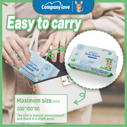 [ISLAND Free shipping] Company Love Unscented Baby Wipes, 80 Sheets × 20 Packs