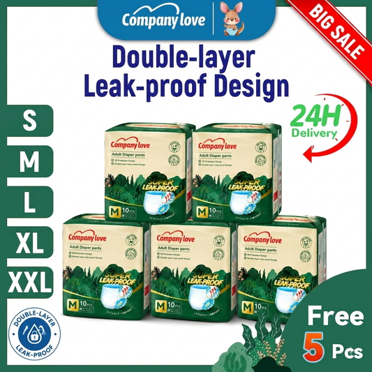 [Free shipping] Company Love Adult Diaper Strong absorption S/M/L/XL/XXL(9pcsx7packs) Pants Leak-Proof