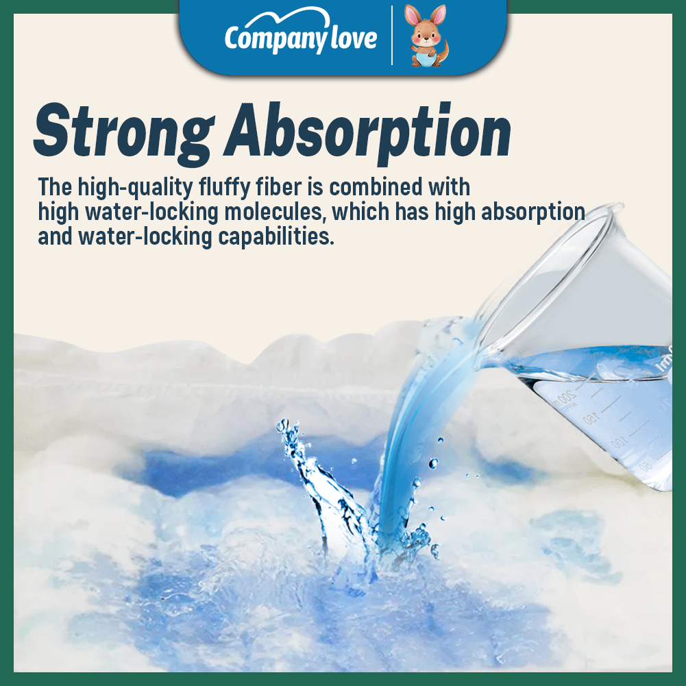 [Free shipping] Company Love Adult Diaper Strong absorption S/M/L/XL/XXL(9pcsx9packs) Pants Leak-Proof