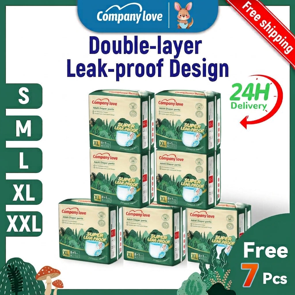 [ISLAND Free shipping] Company Love Adult Pull-Up Diapers, 9 Pieces × 7 Packs, S–2XL