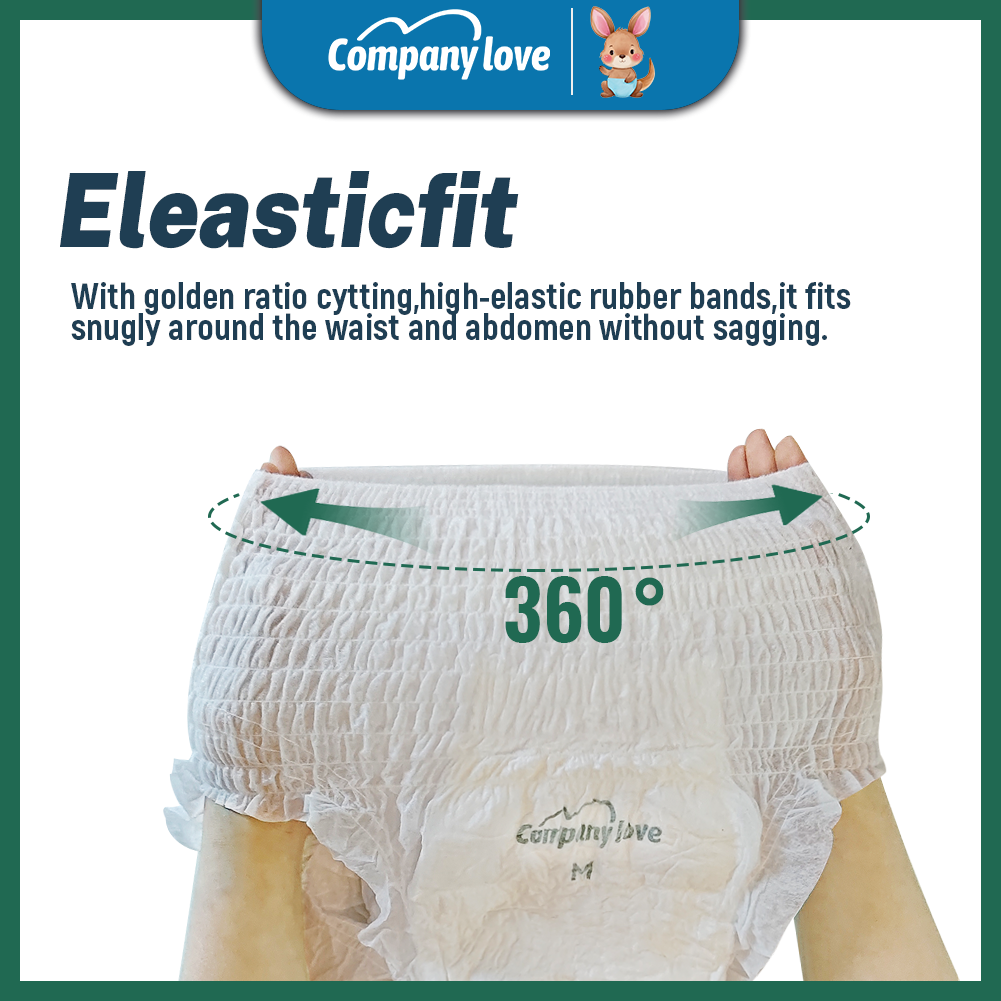 [Free shipping] Company Love Adult Diaper Strong absorption S/M/L/XL/XXL(9pcsx9packs) Pants Leak-Proof
