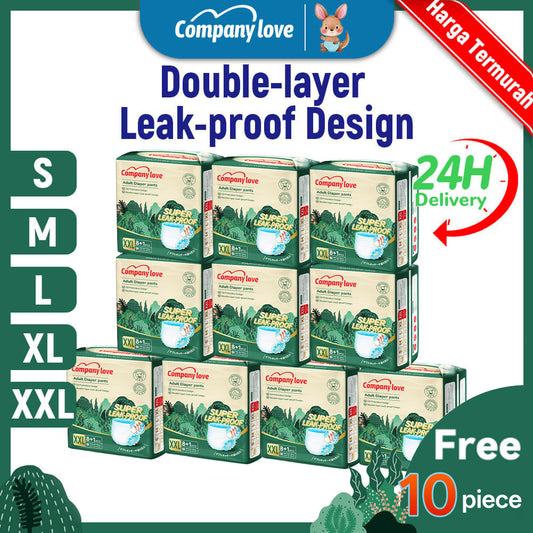 [Free shipping] Company Love Adult Diaper Strong absorption S/M/L/XL/XXL(9pcsx9packs) Pants Leak-Proof