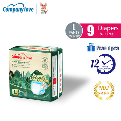 [ISLAND Free shipping] Company Love Adult Pull-Up Diapers, 9 Pieces × 7 Packs, S–2XL