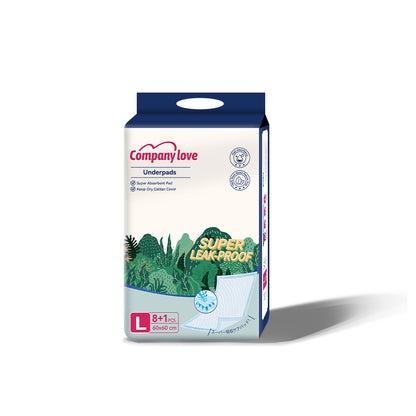[LUZON Free shipping] Company love Disposable Underpad Incontinence pad 9 Pieces × 14 Packs, M–XL