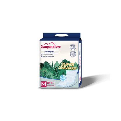 [LUZON Free shipping] Company love Disposable Underpad Incontinence pad 9 Pieces × 14 Packs, M–XL