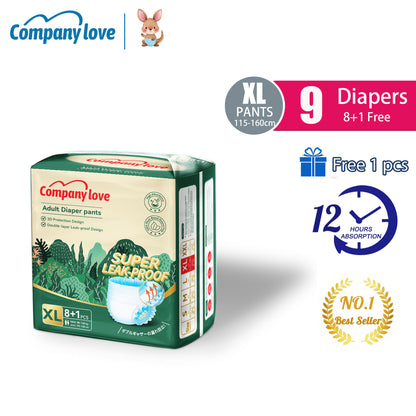 [ISLAND Free shipping] Company Love Adult Pull-Up Diapers, 9 Pieces × 7 Packs, S–2XL